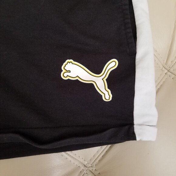 Puma Navy Pull On Elastic Waist Shorts Size Small - Picture 3 of 7